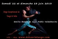 Stage de tango et valse. Du 22 au 23 juin 2013 à Paris11. Paris. 